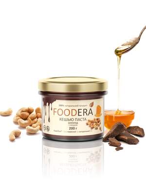 Кеш'ю паста «ШОКОЛАД З МЕДОМ» 200г від FOODERA