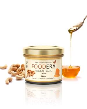 Кеш'ю паста «З МЕДОМ» 200г від FOODERA