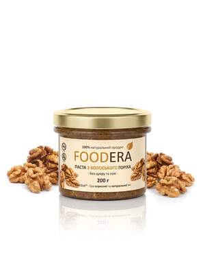 Паста з волоського горіха «100% ГОРІХА» 200г від FOODERA